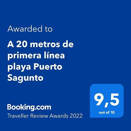 A 20 Metros De Primera Linea Playa Puerto Sagunto Ascensor Wifi المظهر الخارجي الصورة